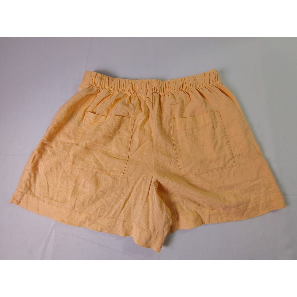 GAP Womens Shorts Sz S Peach Linen Rayon Blend Elastic Drawstring Pull On Casual